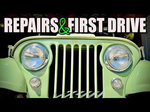 I Bought a 1955 Willys Jeep CJ-5! Part 3 - Clutch, Brakes, & FIRST Test Drive