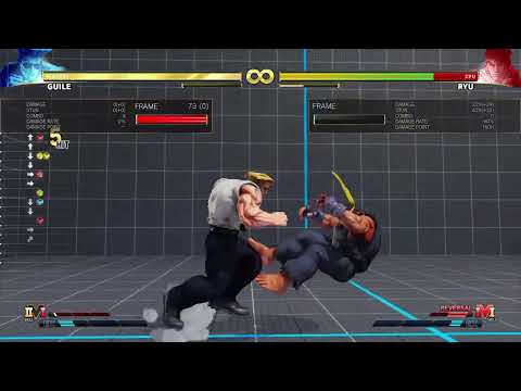 SFV Guile #8 jump attack combo 294dmg/528stn