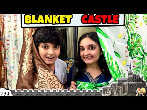 BLANKET CASTLE | Ep 734 | Building new room inside home | Aayu and Pihu Show