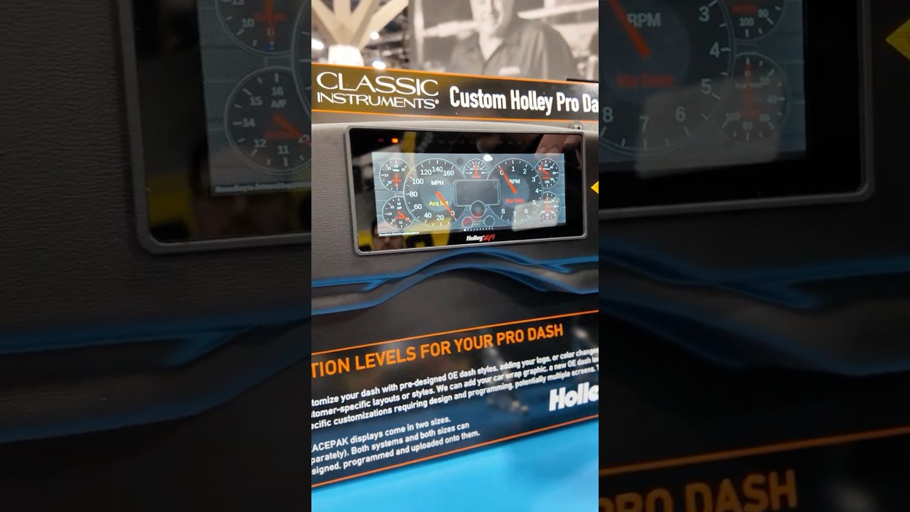 SEMA 2025: Classic Instruments x Holley – Custom Pro Dash Skins for 6