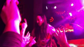 Steve Aoki crowd surfing to Bloody Beetroot's Warp during Dim Mak Monday at XS Nightclub