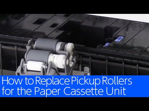 Cómo reemplazar los rodillos de recogida de la unidad de cassette de papel