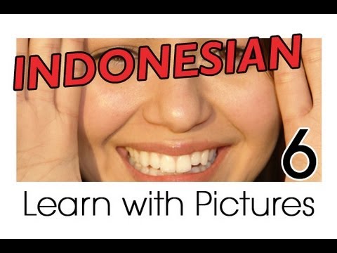 Learn Indonesian Vocabulary with Pictures - Facial Features