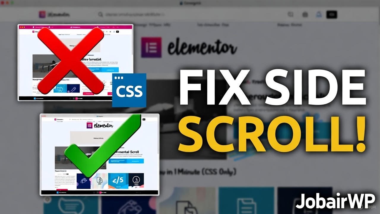 Fix Elementor Horizontal Scroll in 1 Minute (No Plugin | CSS Only)