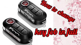 How To change Key Fob | Fiat 500 | Battery Replacement