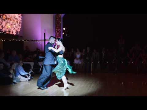  Fernando Carrasco  and  Jimena Hoeffner  are  dancing  at  Portland tango festival  in  2016