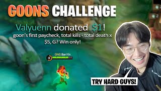 GOONS' first TEAM challenge for money | Mobile