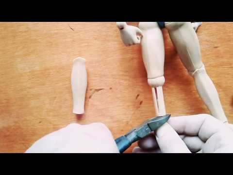 Vintage ACTION MAN lower leg replacement/repair Fix it video