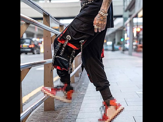 Vídeo relacionado con Hello MrLin Herren Techwear Hosen Hip Hop Jogger Cargo Pants Baggy Streetwear Punk Hose Men