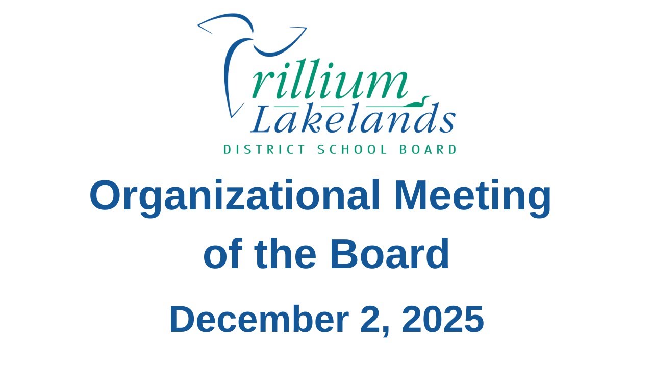 December 2, 2025 Organinzational Meeting of the Board