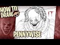 How To Draw PENNYWISE IT 2017 Narrated Easy Step By Step Tutorial