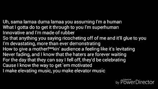 Eminem Rap God FAST Part LYRICS! (Clean Lyric, NOT Audio)