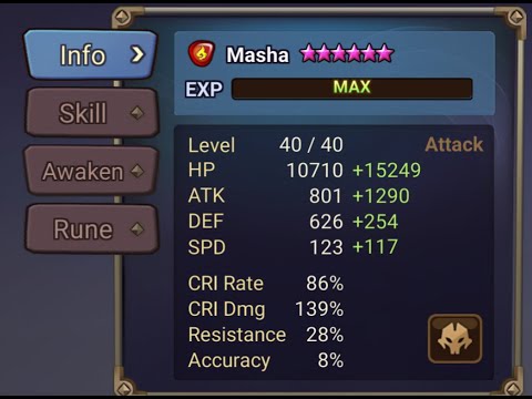 How To Build Series Ep2 | How To Build Masha, The Fire Beast Rider | Summoners War