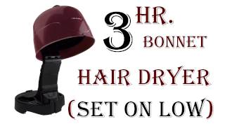 Best Virtual Bonnet hair dryer white noise -ASMR set on low