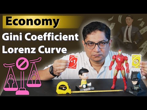 Economy Basics -  Gini Coefficient, Lorenz Curve, India 4th equal society says World Bank! #upsc