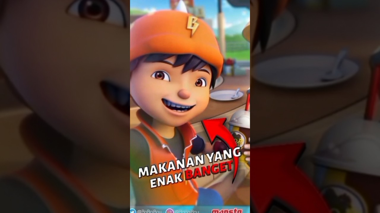 MAKANAN DI KARTUN YANG KELIHATAN ENAK BANGET‼️🤤 #boboiboy #fyp #shorts
