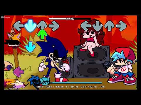 Sonic EXE PLAYABLE Too Slow With Lyrics by @RecD