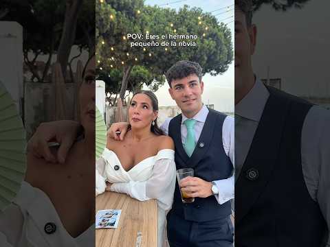 Ser el hermano pequeño de la novia es lo que tiene 😂 cosas de bodas