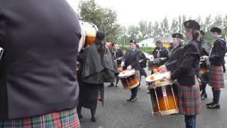 County Tyrone Championships 2013 - Cullybackey Pipe Band (Drum Corps first)