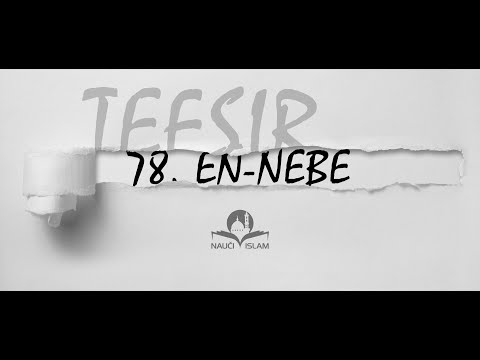 78. Doživi suru En-Nebe (Tefsir) [Amme džuz] - hfz.mr. Muhamed Porča