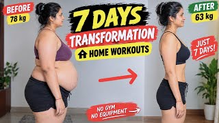 Lose 15 kgs in 7 days // No jumping, No Running , No Equipment// Weight loss routine at home
