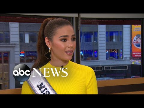Newly-crowned Miss Universe Catriona Gray talks to 'GMA'