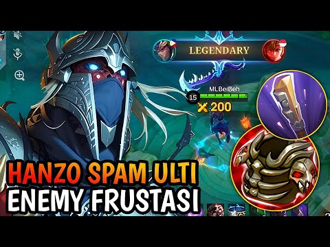 KUYANG ABADI! TEROR MUSUH PAKAI BUILD HANZO NO COOLDOWN INI| MLBB