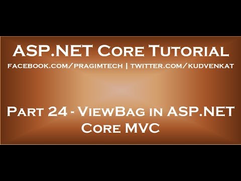 ViewBag in ASP NET Core MVC