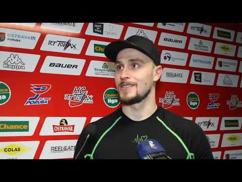 7. 4. 2021: Lukáš Kozák po zápase HC RT TORAX Poruba 2011 – Rytíři Kladno (3:4pp)