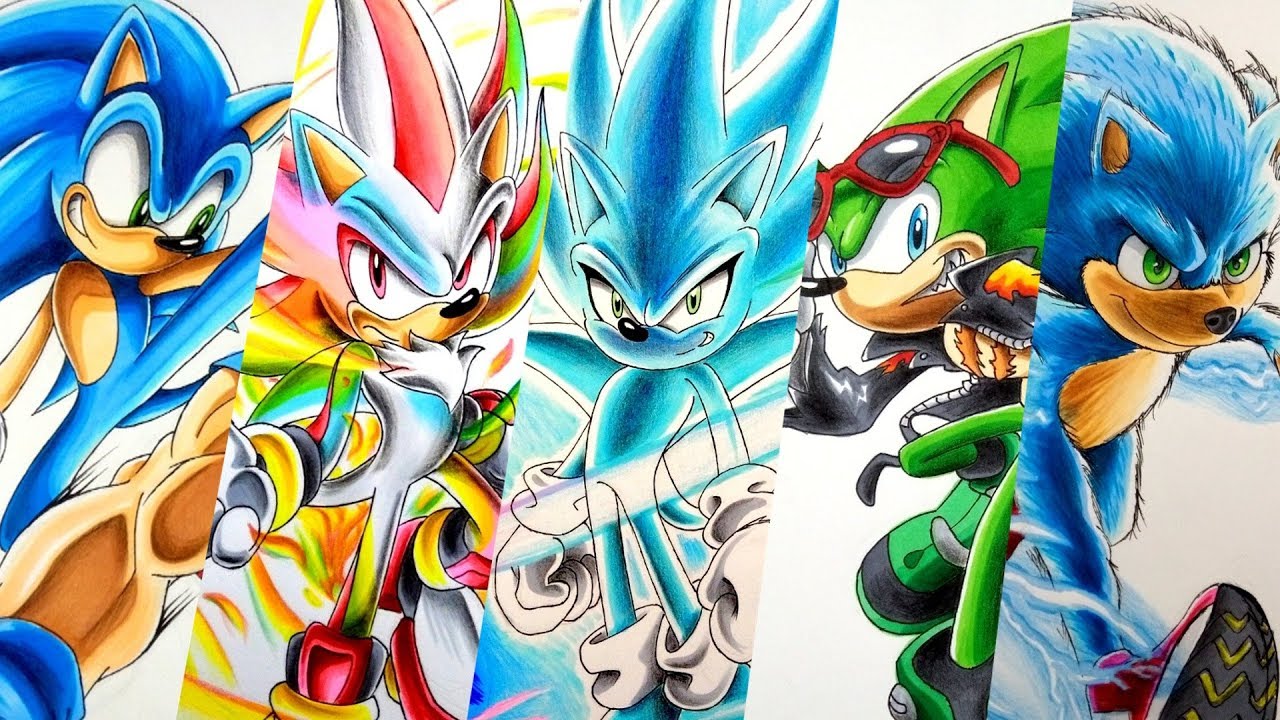 Drawing Sonic Characters - Compilation 13