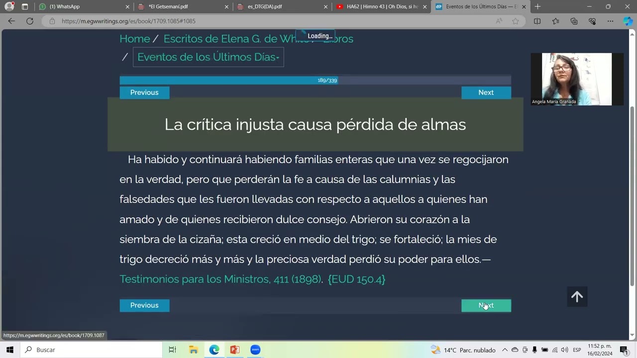 "ZARANDEO". PARTE 2. Angela Granada.