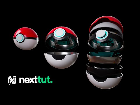 Maya Cinematic Render Overview Pokeball Final Part