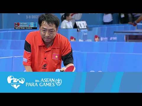 Table Tennis Men's Team - Class 8 Round 3 Match 1 Singles 1 | 8th ASEAN Para Games 2015