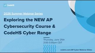 NEW AP Cyber Course & CodeHS Cyber Range Sneak Peek thumbnail