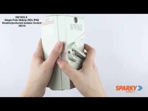 NLS | Single Pole 35Amp 250v IP66 Weather Protected Isolator Switch