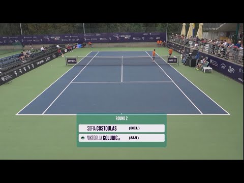Sofia Costoulas (BEL) vs Viktoria Golubic (SUI) - Game, Set and Match Point - -  Focus on 3rd Set -