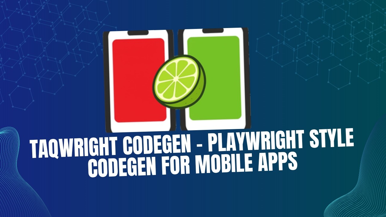 Taqwright codegen demo — watch on YouTube
