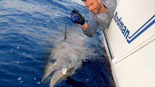 Fishing Huge Tuna in stand up in Tenerife & La Gomera