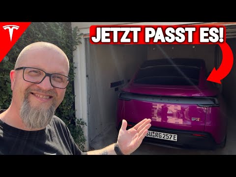 Tesla EAP drives into the garage ALONE! 🤯 | With the right settings, it works perfectly 👌🤩