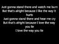 Love The Way You Lie - Eminem Lyrics