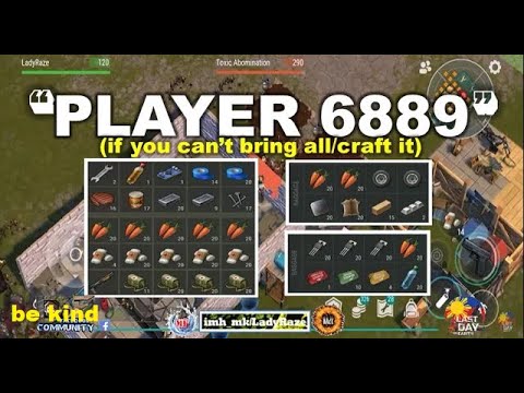 "PLAYER 6889" using ATV to block | ⁭if you can't bring all, craft it  - Last Day On Earth: Survival
