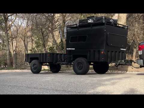 Civilian Rear 2" Hitch on Military Tactical Trailer M1101 M1102