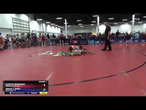 110 Lbs Round 1 (8 Team) - Austin Bernash, Pennsylvania Red Vs Brian Lopez, Maryland 1940