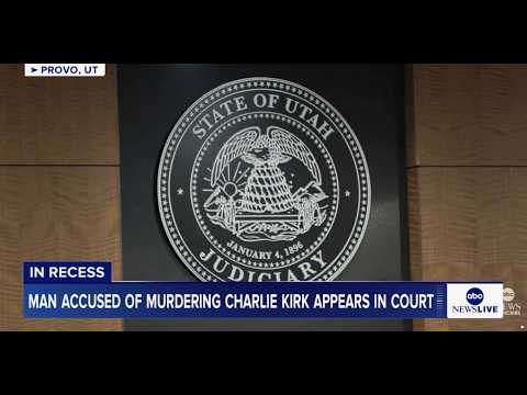 Man accused of murdering Charlie Kirk appears in court for preliminary hearing: LIVE