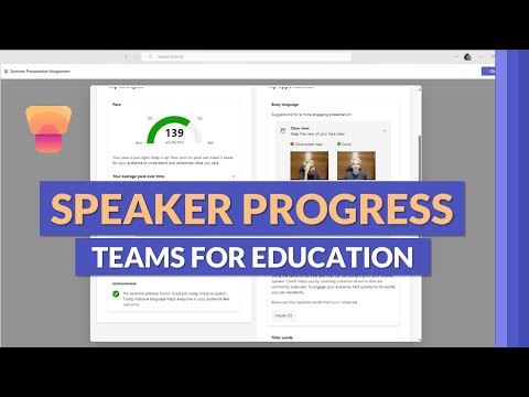 Optimize Online Classes: Using Speaker Progress in Teams