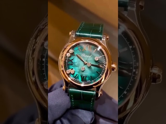 Vídeo relacionado con ROUHO Cierre Desplegable de Acero Inoxidable, Hebilla Plegable con Apertura por Botón para Chopard Happy Diamonds-C2 14mm