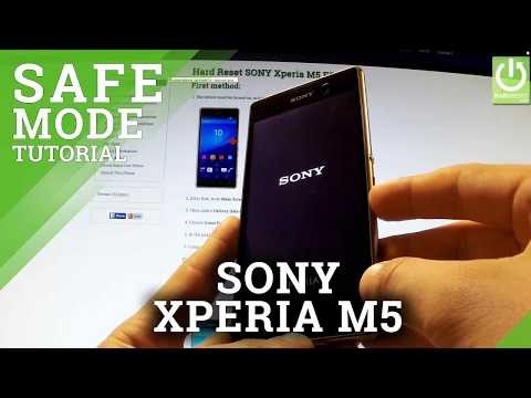 How to enter Safe Mode in SONY Xperia M5 E5603 - Safe Mode Tutorial