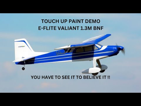 E-FLITE VALIANT 1.3M BNF RC AIRPLANE TOUCH UP PAINT . THIS IS A MUST SEE TO BELIEVE