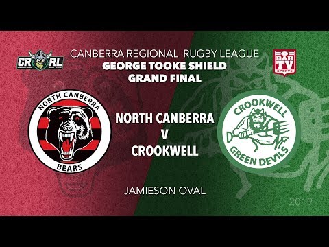 2019 Canberra Region RL - George Tooke Shield GF - North Canberra Bears v Crookwell Green Devils
