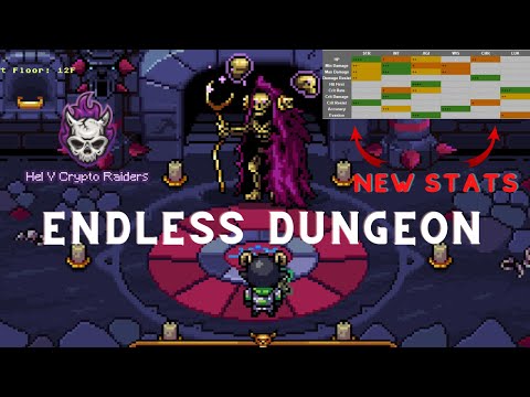 Crypto Raiders - Endless Dungeon and Stat Rework
